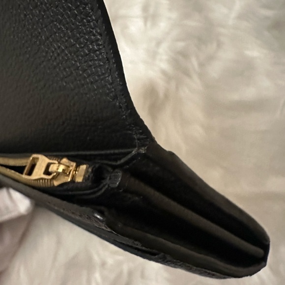 💯 Authentic Louis Vuitton Black Monogram Empreinte Leather Sarah Wallet - Picture 11 of 14
